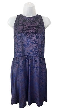 Altar'd State Blue Burnout Velvet Look Sleeveless Dress Women's L *READ*